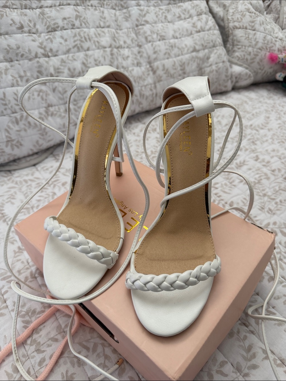 Kayleen White Heels